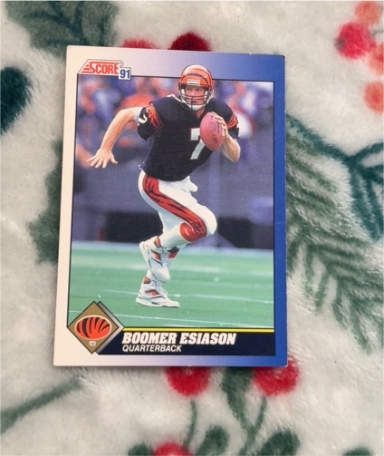 1991 Score #7 Boomer Esiason — front