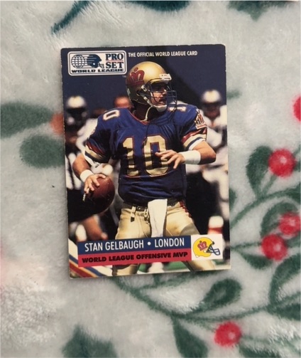 1991 Pro Set #704 Stan Gelbaugh London Monarchs — front