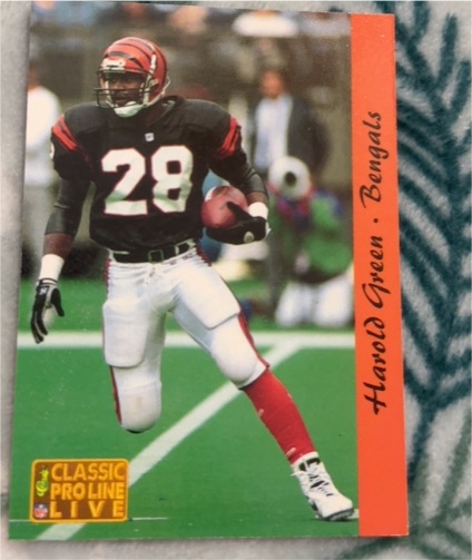 1993 Classic Pro Line Live #33 Harold Green — front