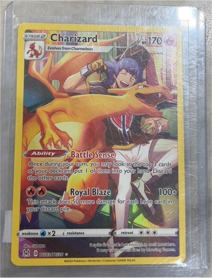 2022 Pokemon SWSH Lost Origin Charizard Trainer Gallery #TG03/TG30 — front