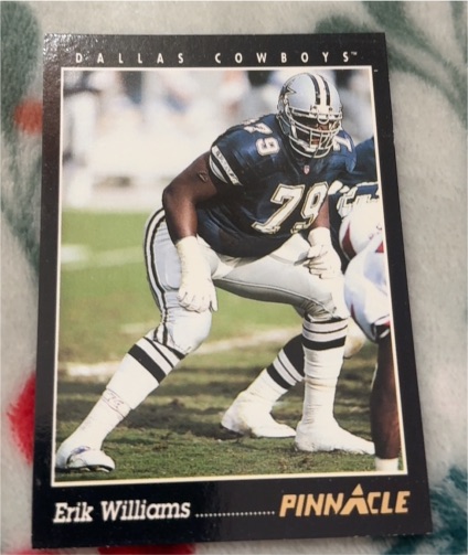 1993 Pinnacle #344 Erik Williams — front
