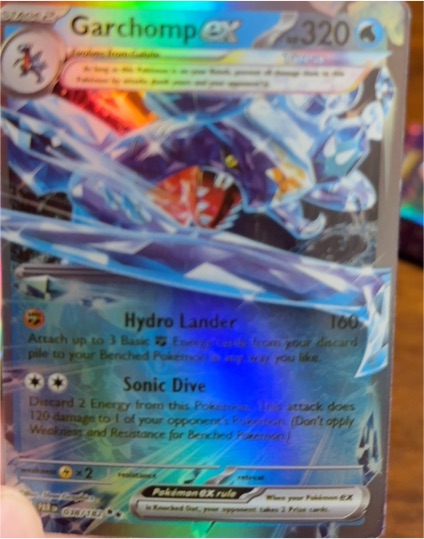 2023 Pokemon TCG Scarlet & Violet Paradox Rift #038 Garchomp ex — front