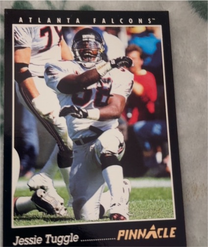 1993 Pinnacle #128 Jessie Tuggle — front