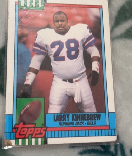 1990 Topps #210 Larry Kinnebrew — front