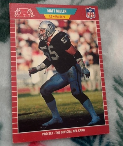 1989 Pro Set #188 Matt Millen — front