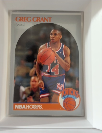1990-91 NBA Hoops #421 Greg Grant — front