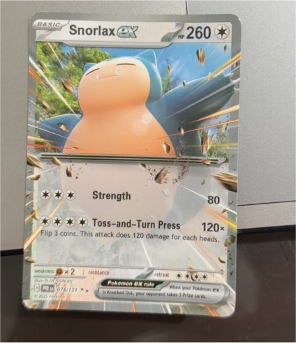 2015 Pokémon EX Primal Clash #076 Snorlax ex — front