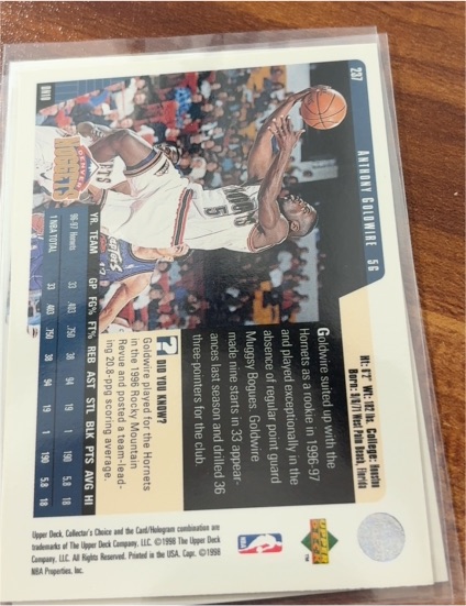 1998-99 Upper Deck Collector's Choice #271 Anthony Goldwire — front