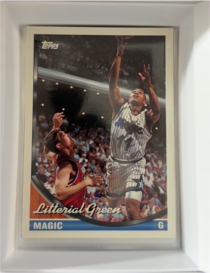 1993-94 Topps #355 Litterial Green — front