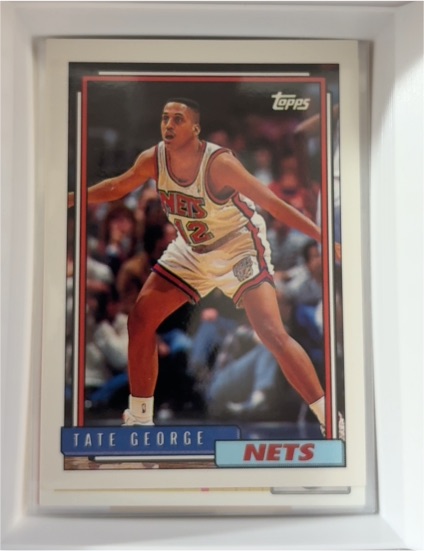1992 Topps #314 Tate George New Jersey Nets — front