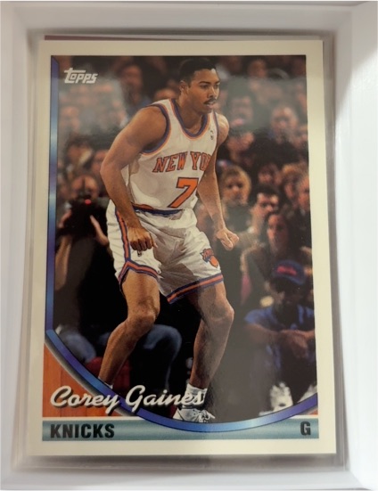 1993-94 Topps #378 Corey Gaines — front