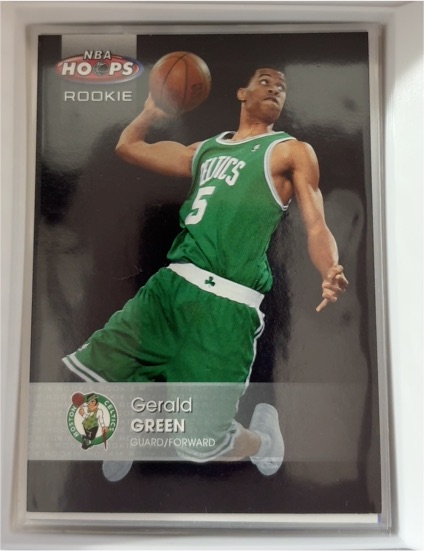 2005 NBA Hoops Gerald Green Rookie Card — front