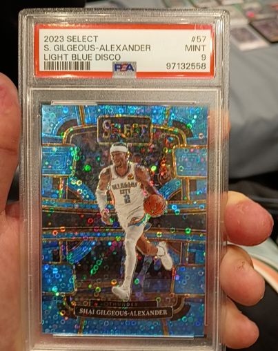 2023 Panini Select #57 Shai Gilgeous-Alexander Light Blue Disco — front