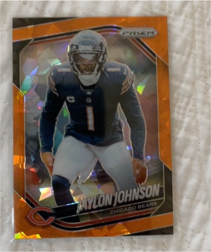 2025 Panini Prizm #44 Jaylon Johnson Orange Ice — front