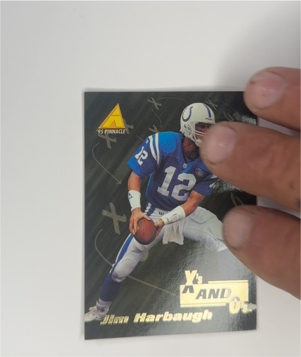 1995 Pinnacle #106 Jim Harbaugh — front