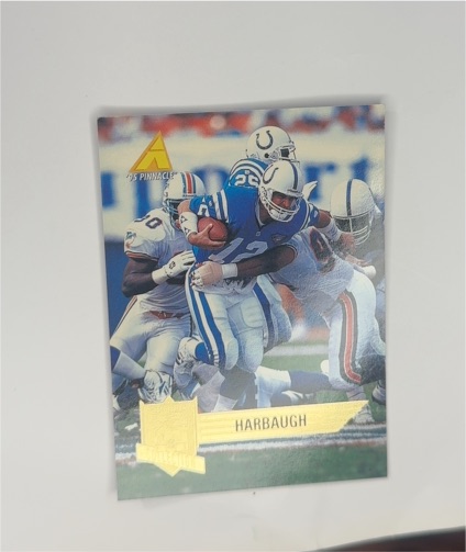 1995 Pinnacle Club Collection #104 Jim Harbaugh — front