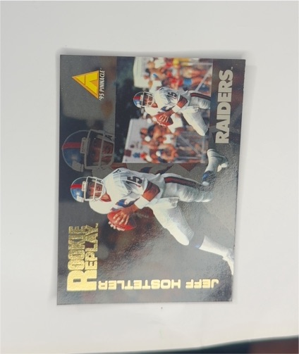 1995 Pinnacle Club Collection #116 Jeff Hostetler Rookie Replay — front