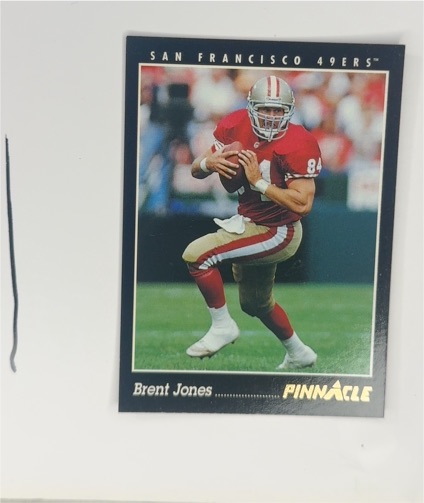 1993 Pinnacle #38 Brent Jones — front