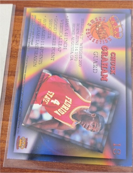 1994-95 Pacific Crown Collection Prism #18 Chuck Graham — front