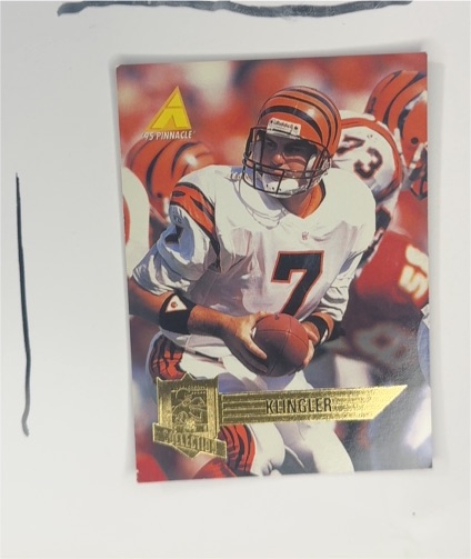 1995 Pinnacle Club Collection #140 David Klingler — front