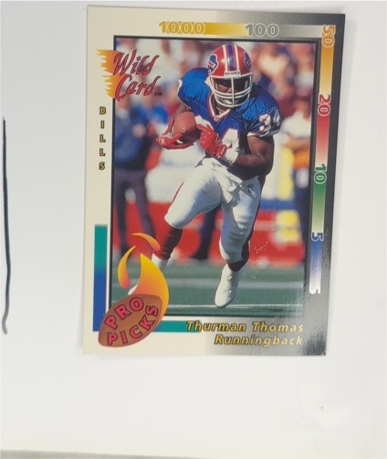 1992 Wild Card Pro Picks #5 Thurman Thomas — front