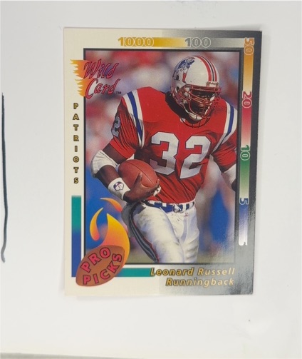 1992 Wild Card Pro Picks #4 Leonard Russell — front