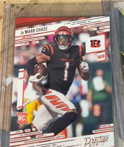 2021 Panini Chronicles Prestige #212 Ja'Marr Chase Rookie Card — front