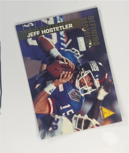 1995 Pinnacle Club Collection #117 Jeff Hostetler — front