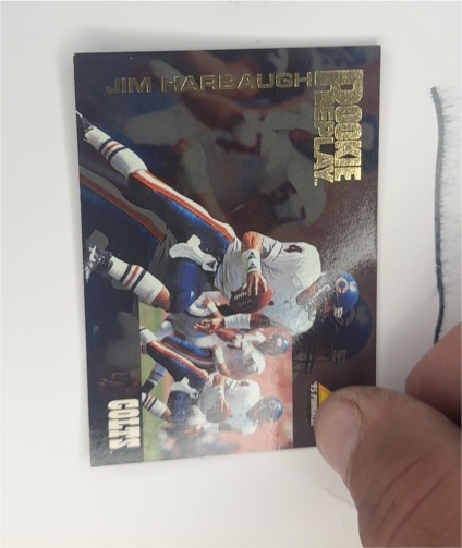 1995 Pinnacle Rookie Replay #107 Jim Harbaugh — front