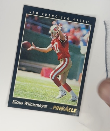 1993 Pinnacle #342 Klaus Wilmsmeyer — front