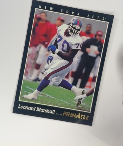 1993 Pinnacle #34 Leonard Marshall — front