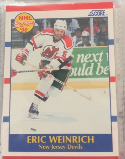 1990-91 Score #389 Eric Weinrich — front
