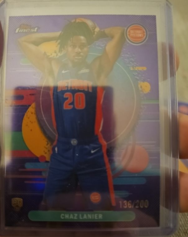 2025-26 Topps Finest #136 Chaz Lanier — front