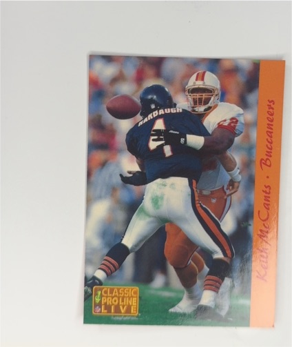 1993 Classic Pro Line Live #271 Keith McCants — front
