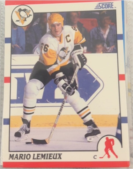 1990-91 Score #2 Mario Lemieux — front