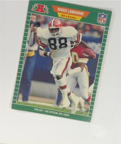 1989 Pro Set #78 Reggie Langhorne — front
