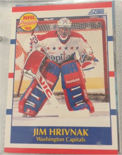 1990-91 Score #386 Jim Hrivnak — front