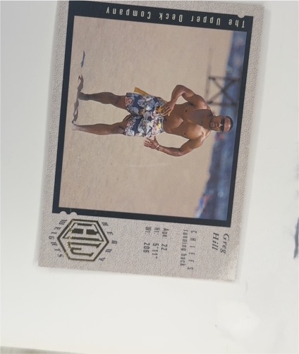 1994 Upper Deck Heavy Weights #40 Greg Hill — front