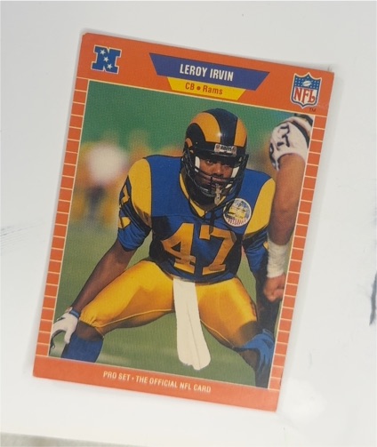 1989 Pro Set #203 LeRoy Irvin — front