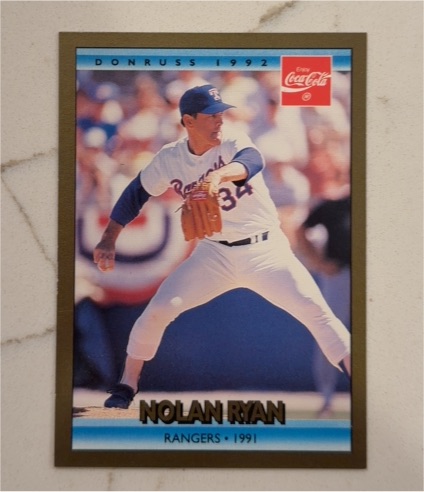 1992 Donruss Coca-Cola #25 Nolan Ryan — front