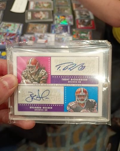 2012 Topps Magic Dual #DA-RWE Trent Richardson Brandon Weeden — front