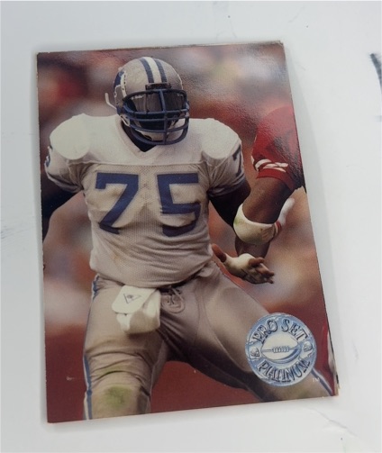 1991 Pro Set Platinum #186 Lomas Brown — front