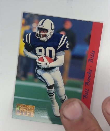 1993 Classic Pro Line Live #14 Bill Brooks — front