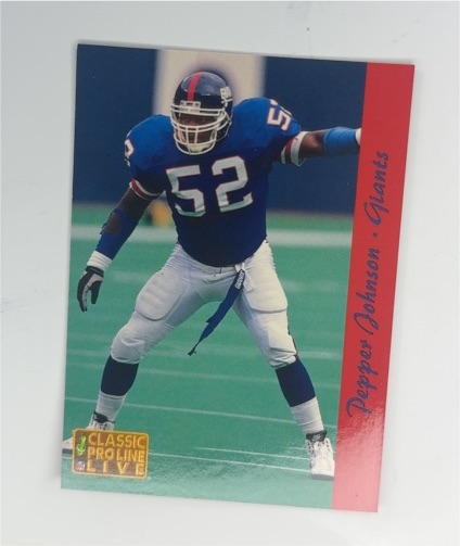 1993 Classic Pro Line Live #189 Pepper Johnson — front