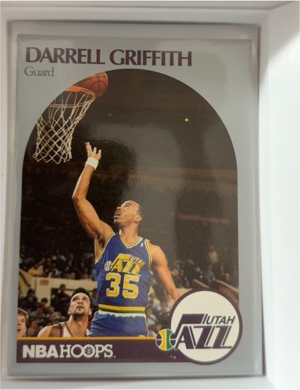 1990-91 Hoops #289 Darrell Griffith Utah Jazz — front