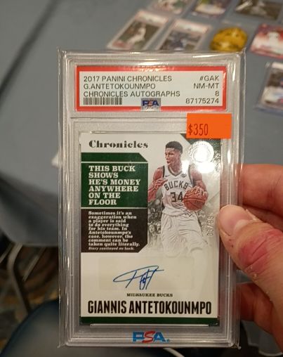 2017 Panini Chronicles #CA-GAK Giannis Antetokounmpo — front