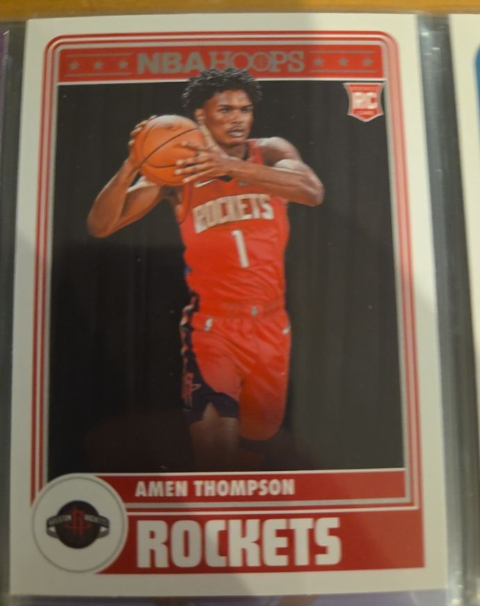 2023-24 Panini NBA Hoops #300 Amen Thompson Rookie Tribute — front