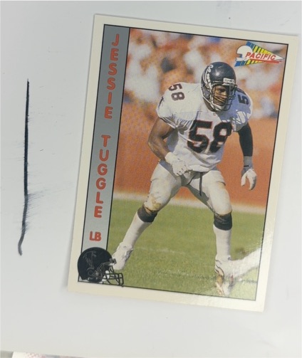 1991 Pacific #19 Jessie Tuggle — front