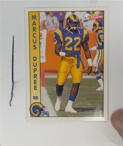 1992 Pacific #478 Marcus Dupree — front