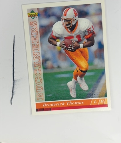 1993 Upper Deck #127 Broderick Thomas Tampa Bay Buccaneers — front